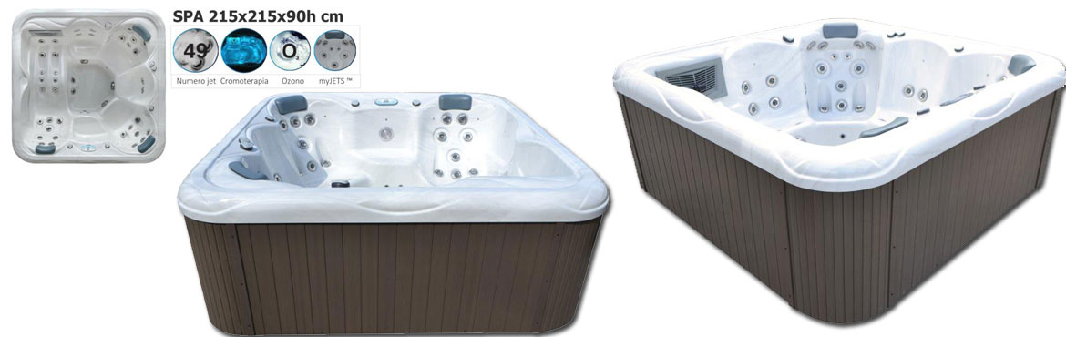 mini piscina spa con idromassaggio