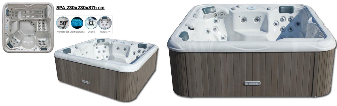 mini piscina spa con idromassaggio