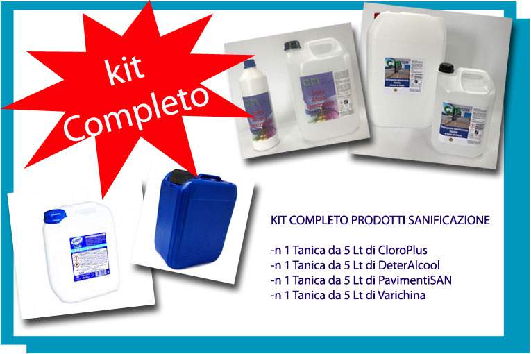 kit Sanificazione 4 taniche 5 L1